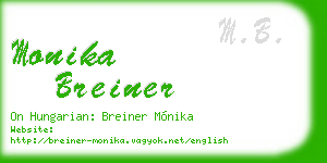 monika breiner business card